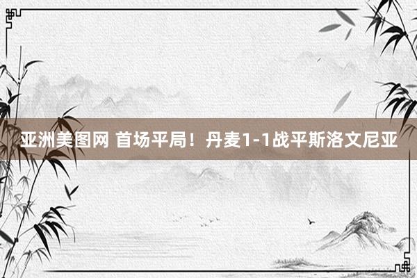 亚洲美图网 首场平局！丹麦1-1战平斯洛文尼亚